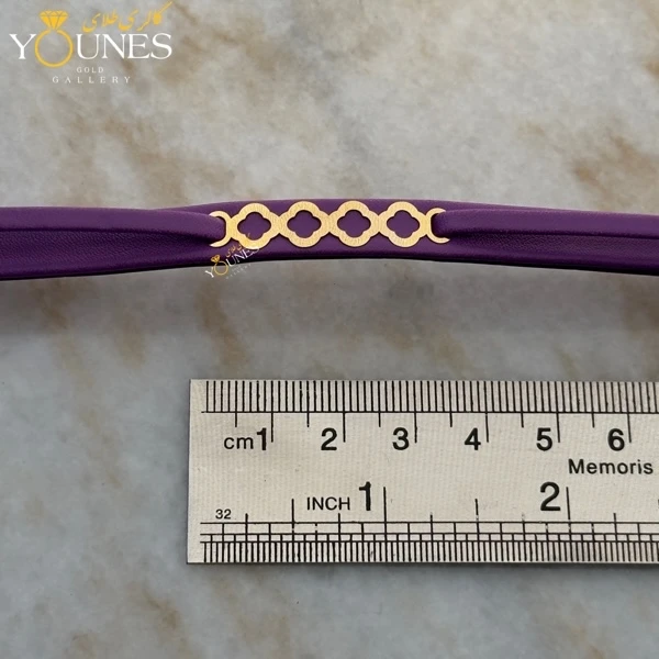 دستبند طلا زنانه چرم ونکلیف